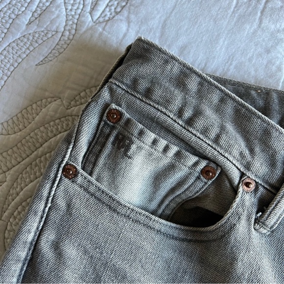 RRL - Ralph Lauren - Stretch High Skinny Jeans - Distressed Grey Wash - Picture 8 of 13